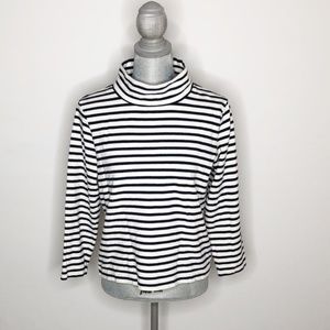 J. Crew Blouse Turtleneck Striped Size XS (H75)